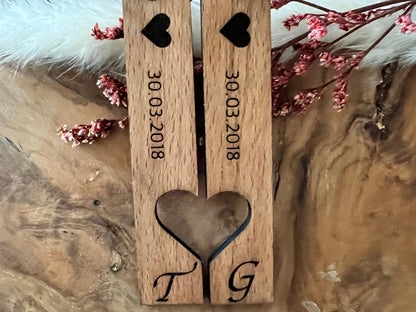 Schlüsselanhänger personalisiert aus Holz