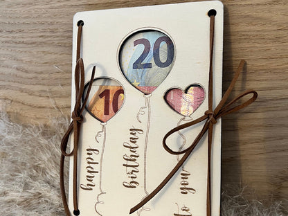 cash gift Happy birthday