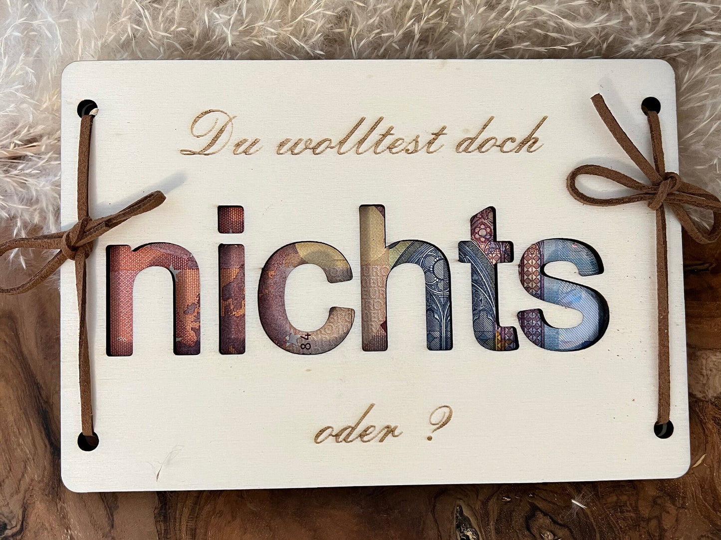 Geldgeschenk du wolltest doch nichts