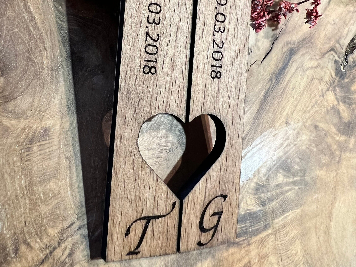 Schlüsselanhänger personalisiert aus Holz