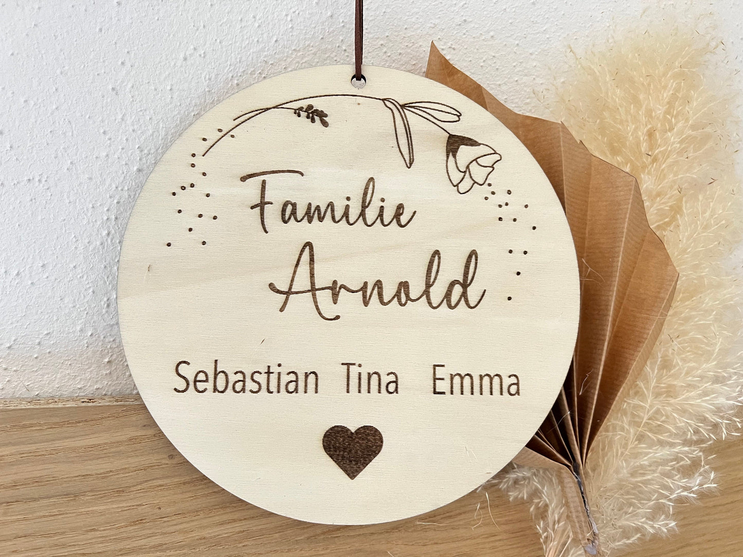 Schild Familie personalisiert