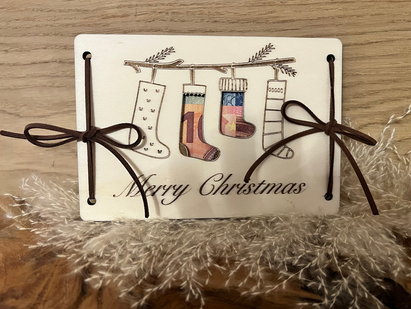 Geldgeschenk für Weihnachten "Merry Christmas"