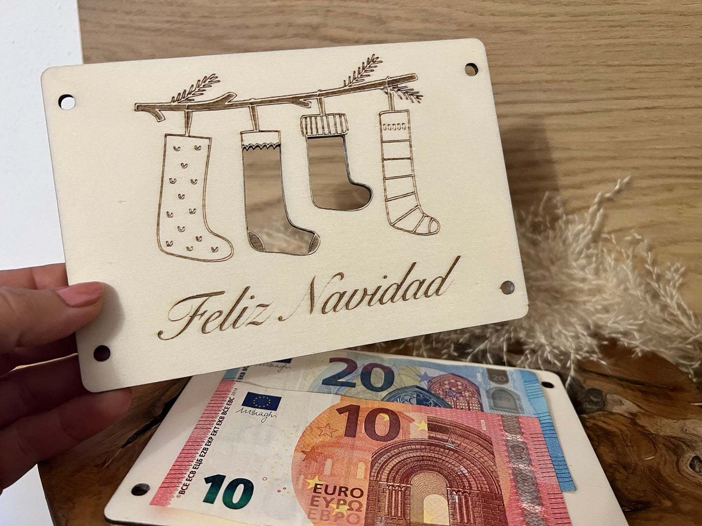 Geldgeschenk für Weihnachten  "Feliz Navidad"