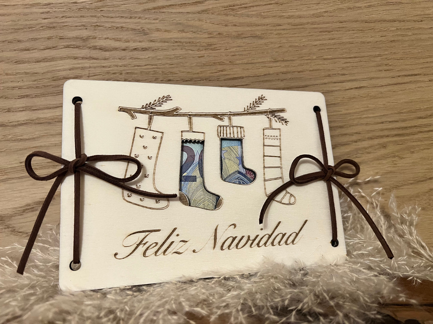Geldgeschenk für Weihnachten  "Feliz Navidad"