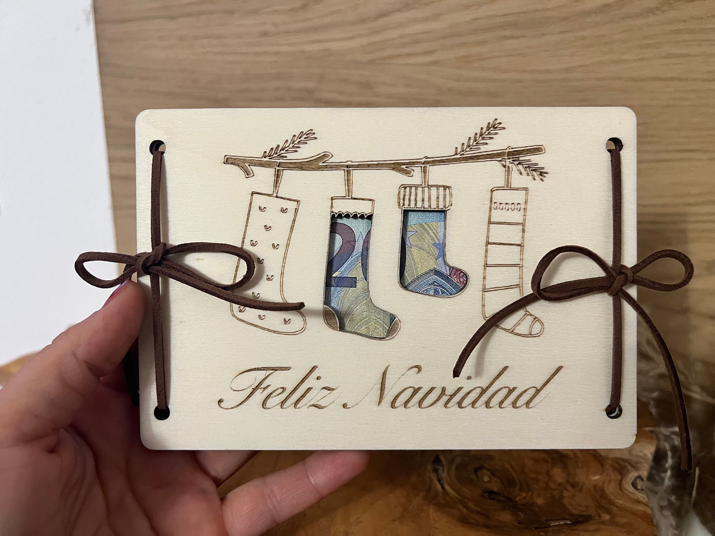 Geldgeschenk für Weihnachten  "Feliz Navidad"