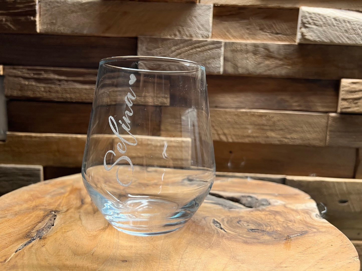 Graviertes Trinkglas mit Namen