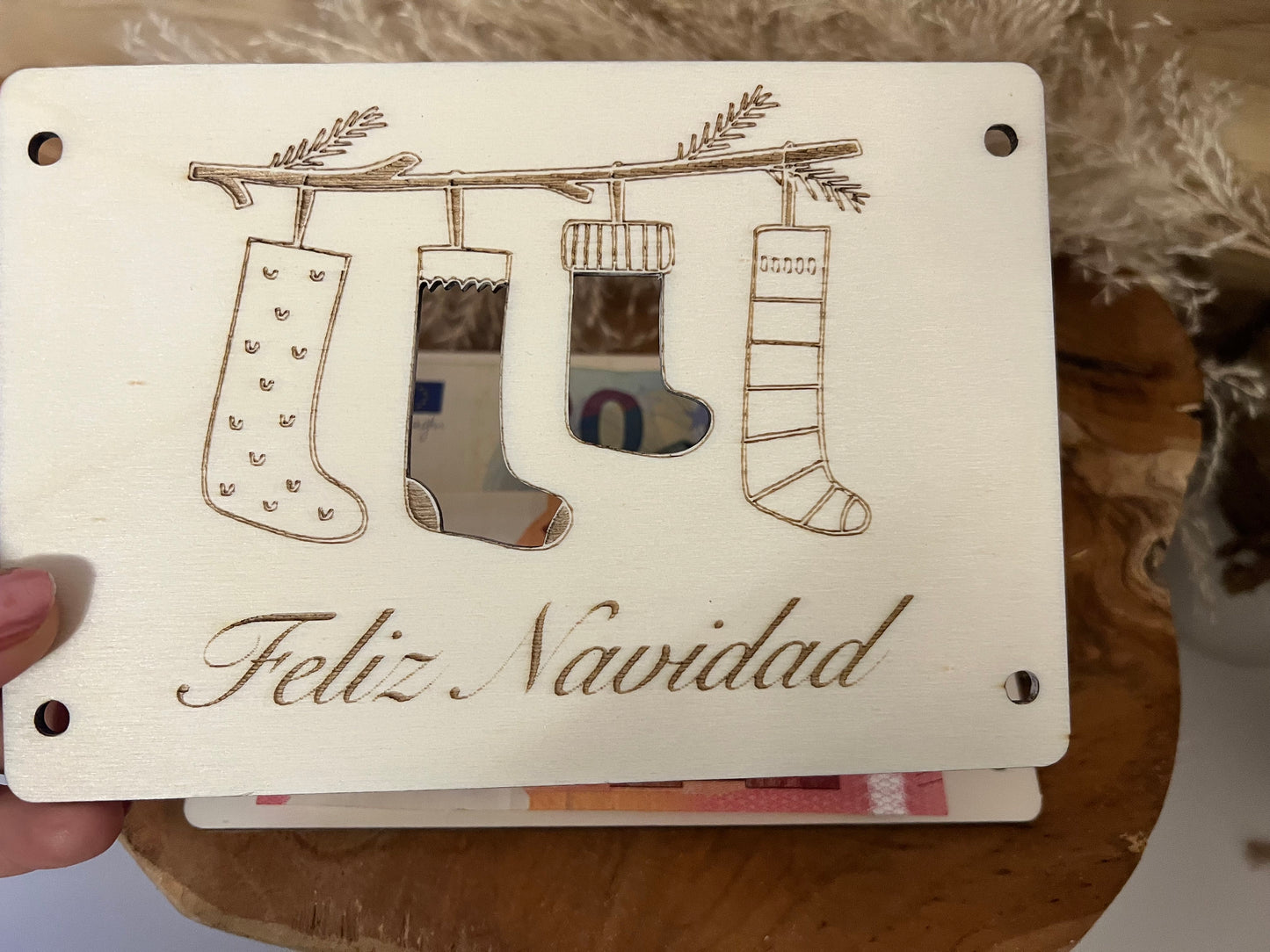 Geldgeschenk für Weihnachten  "Feliz Navidad"