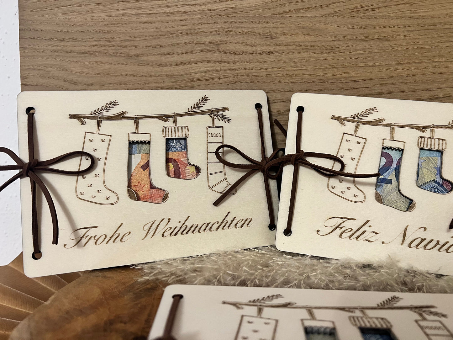 Geldgeschenk für Weihnachten  "Feliz Navidad"