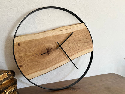Wanduhr Eichenholz