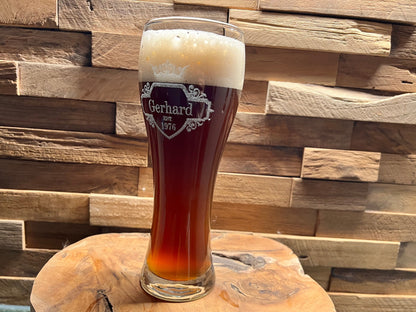 Weißbierglas personalisiert