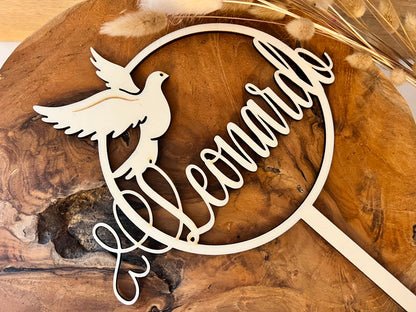 Cake topper personalisiert zur Taufe/Kommunion/Konfirmation