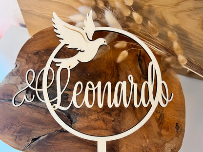 Cake topper personalisiert zur Taufe/Kommunion/Konfirmation