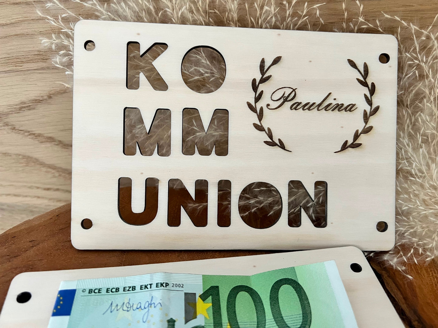 Geldgeschenk Kommunion personalisiert