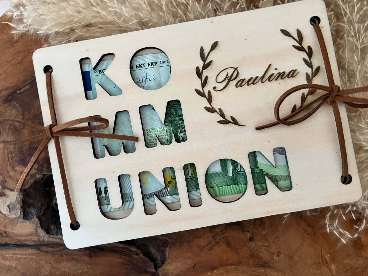 Geldgeschenk Kommunion personalisiert