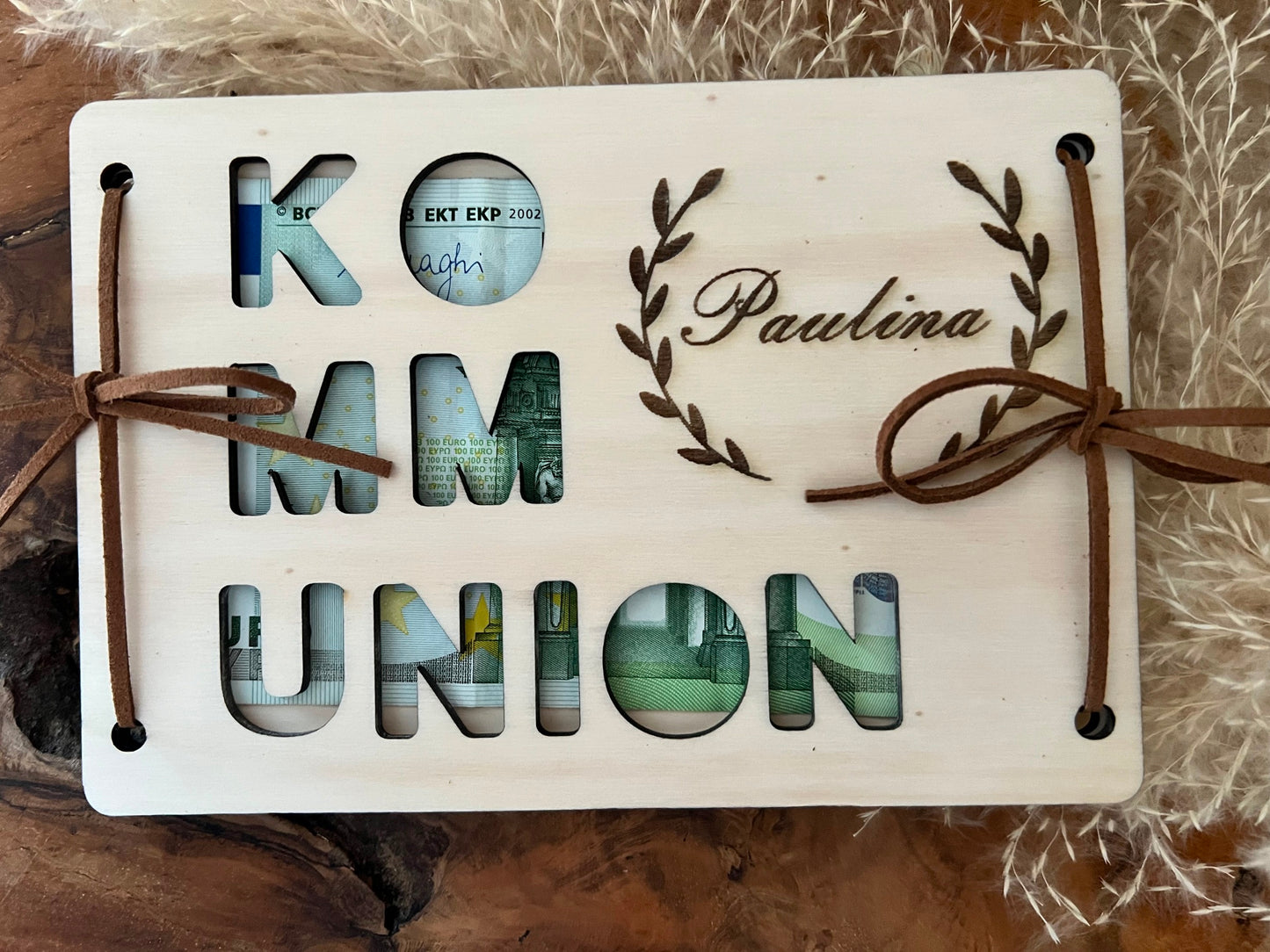 Geldgeschenk Kommunion personalisiert