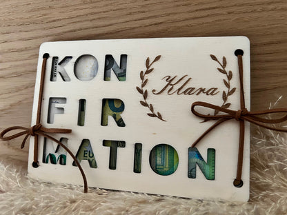 Geldgeschenk Konfirmation Patenkind