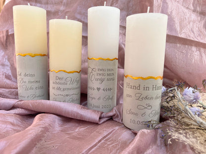 Hochzeitskerze für standesamtliche Trauung