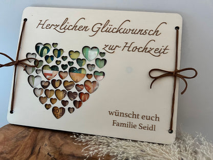 Hochzeitsgeschenk aus Holz