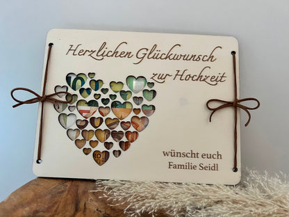 Hochzeitsgeschenk aus Holz