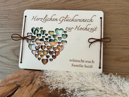 Hochzeitsgeschenk aus Holz