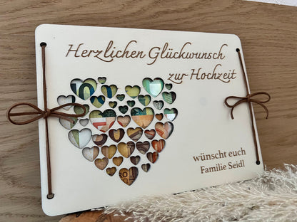 Hochzeitsgeschenk aus Holz