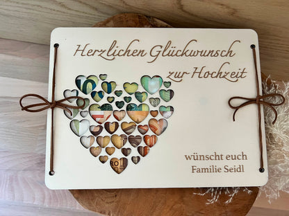 Hochzeitsgeschenk aus Holz