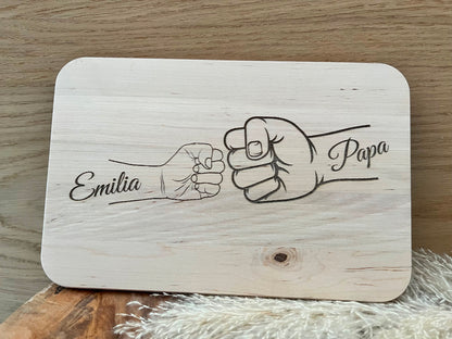 Brettchen personalisiert für Papa