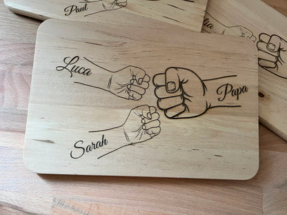 Brettchen personalisiert für Papa