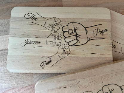 Brettchen personalisiert für Papa