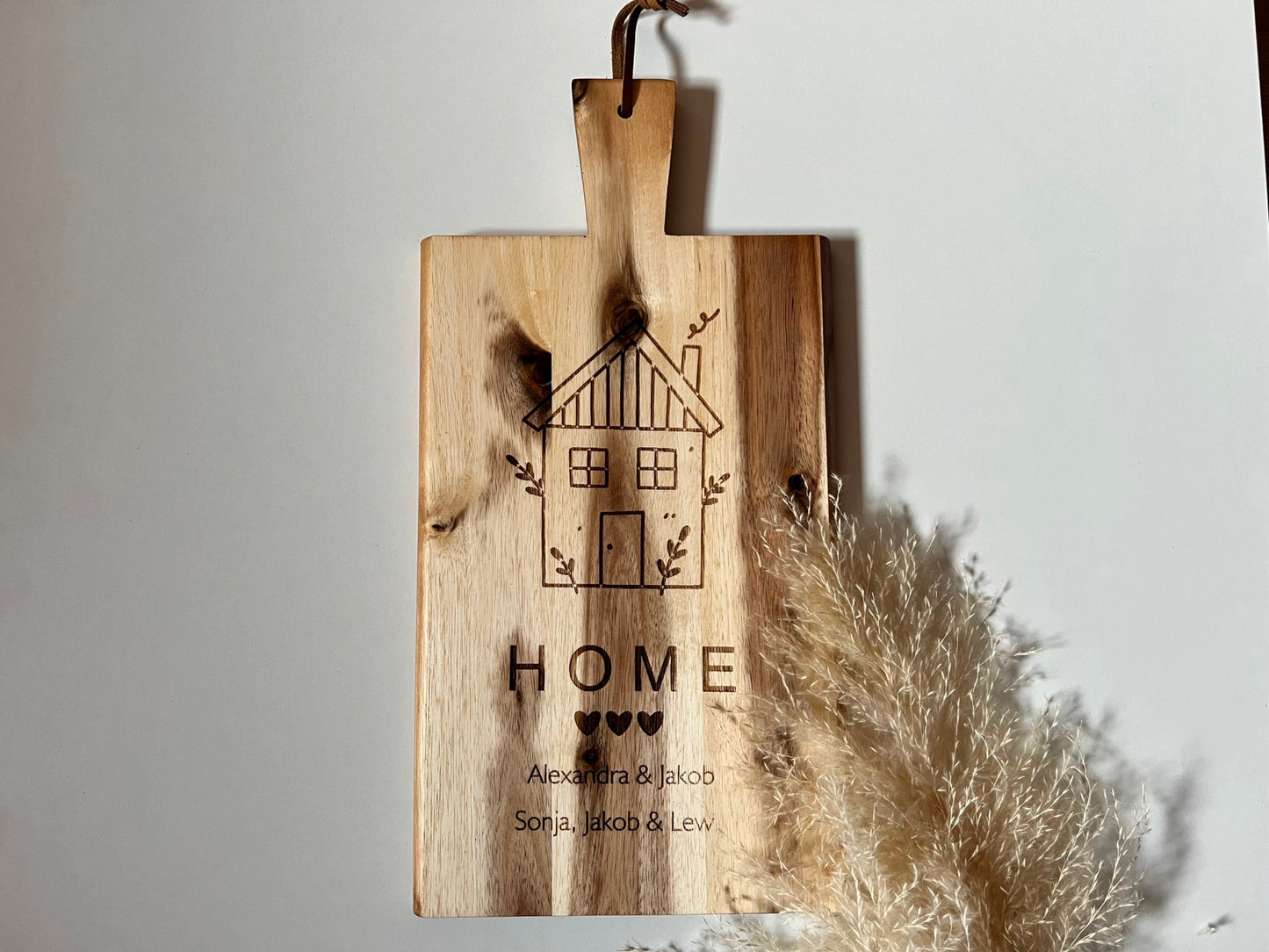 Holzbrett mit Gravur