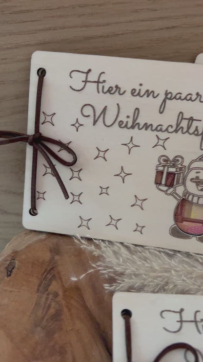 Geldgeschenk Weihnachten Weihnachtsflocken