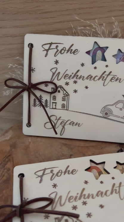 Geldgeschenk Weihnachten personalisiert